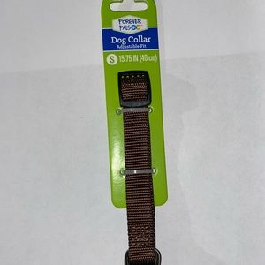 Forever Pals Brown Dog Collar Adjustable Fit Size Small 15.75” 40 cm (New)